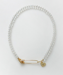 August Harmony（オーガストハーモニー）の「Safety pin quartz necklace - Gold（ネックレス）」