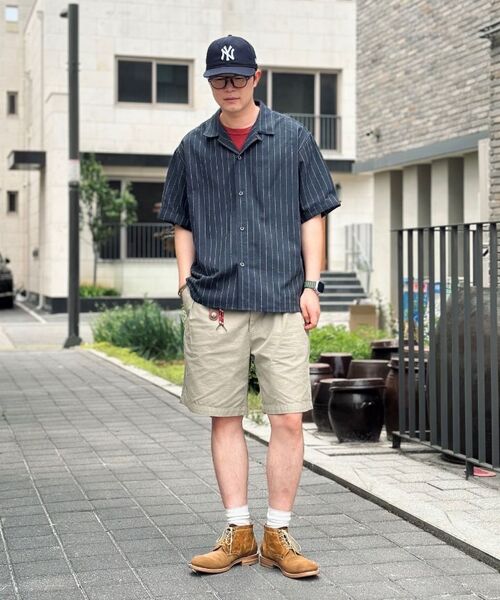 A NOTHING(アナッシング)の「ストライプLCテーラード1/2シャツ(カーキ)(シャツ/ブラウス・レディース・その他・SMALL/MEDIUM/LARGE)」の13枚目の写真