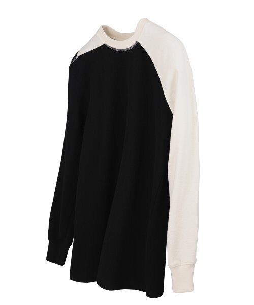 DGNAK(ディグナク)の「アンバランスラグランTシャツ(ブラック)_ PD3TS1111(Tシャツ/カットソー・メンズ・その他・SMALL/MEDIUM/LARGE)」の1枚目の写真