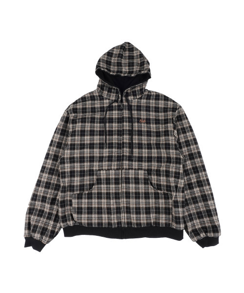ERTR（イーアールティーアール）の「Reversible Check Hoodie Zip-Up Black（パーカー・レディース・その他・MEDIUM/LARGE）」の3枚目の写真