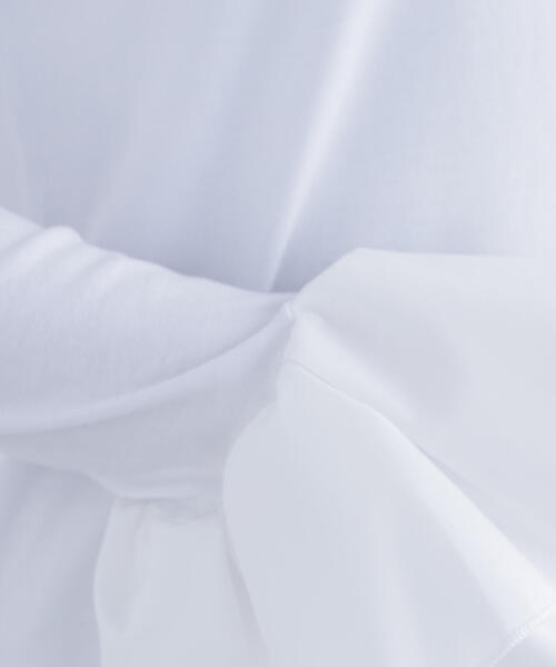 N.(N. Natural Beauty Basic)(エヌエヌナチュラルビューティーベーシック)の「カフスドッキングカットソー(Tシャツ/カットソー・レディース・グレー/オフホワイト/イエロー・フリ-)」の17枚目の写真