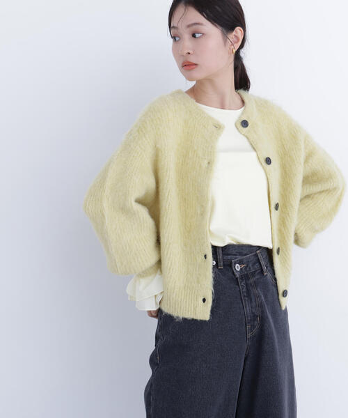 N.(N. Natural Beauty Basic)(エヌエヌナチュラルビューティーベーシック)の「カフスドッキングカットソー(Tシャツ/カットソー・レディース・グレー/オフホワイト/イエロー・フリ-)」の20枚目の写真