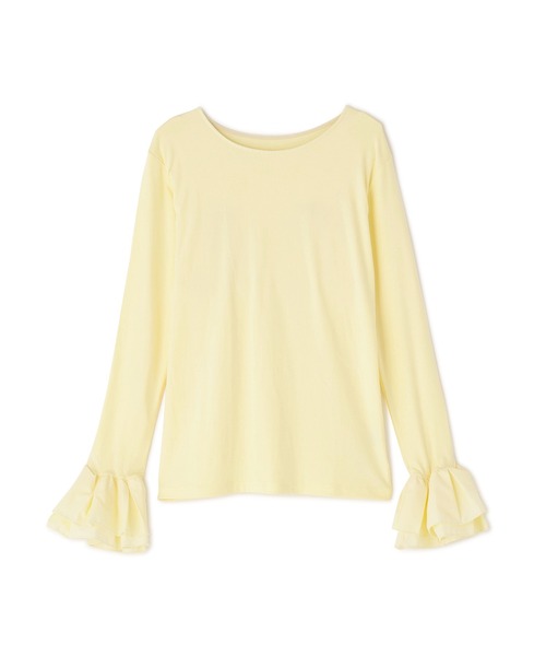 N.(N. Natural Beauty Basic)(エヌエヌナチュラルビューティーベーシック)の「カフスドッキングカットソー(Tシャツ/カットソー・レディース・グレー/オフホワイト/イエロー・フリ-)」の16枚目の写真