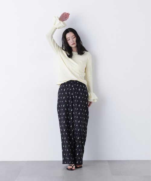 N.(N. Natural Beauty Basic)(エヌエヌナチュラルビューティーベーシック)の「カフスドッキングカットソー(Tシャツ/カットソー・レディース・グレー/オフホワイト/イエロー・フリ-)」の12枚目の写真