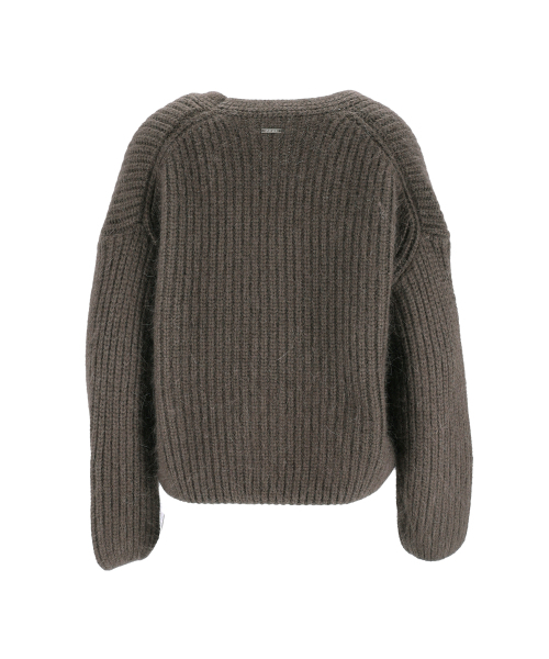ACUD(アクド)の「Rabbit Heavy Cardigan _Brown(カーディガン/ボレロ・レディース・ダークブラウン・FREE)」の7枚目の写真