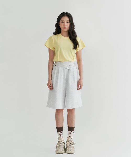 PLAYO(プレイオ)の「ジュリー5部パンツ_Melange-Gray(その他パンツ・レディース・その他・MEDIUM/LARGE)」の2枚目の写真
