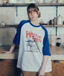 FREEMARIO（フリーマリオ）の「エデンハウス レグランTシャツ [ホワイトメランジ]（Tシャツ/カットソー）」