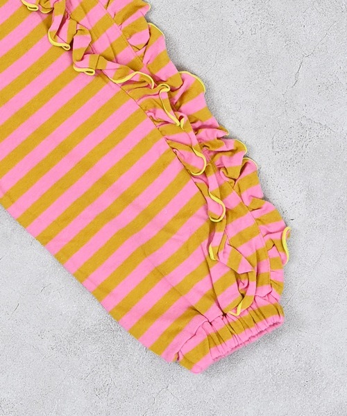 MARKEY'S(マーキーズ)の「フリルスリーブボーダーワンピース(ワンピース・キッズ・ブラック系その他/イエロー系その他/レッド系その他・90/150/140/130/120/110/100)」の14枚目の写真