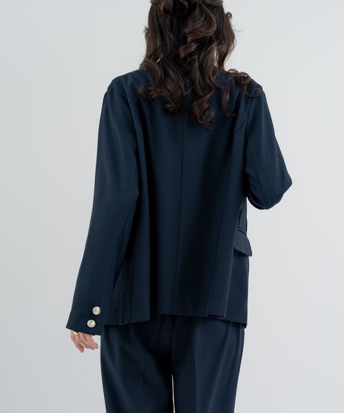 ANNA LUNA(アンナルナ)の「【ANNA LUNA】オケージョンにも◎ 大人のための万能 ジャケット(テーラードジャケット・レディース・ブラック/グレー/ネイビー・MEDIUM)」の9枚目の写真