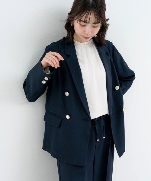 ANNA LUNA(アンナルナ)の「【ANNA LUNA】オケージョンにも◎ 大人のための万能 ジャケット(テーラードジャケット・レディース・ブラック/グレー/ネイビー・MEDIUM)」の11枚目の写真