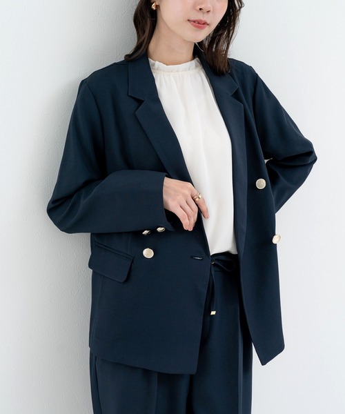 ANNA LUNA(アンナルナ)の「【ANNA LUNA】オケージョンにも◎ 大人のための万能 ジャケット(テーラードジャケット・レディース・ブラック/グレー/ネイビー・MEDIUM)」の12枚目の写真