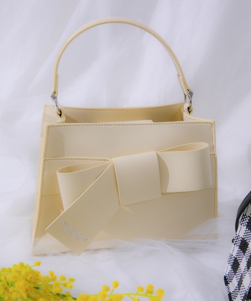 JILL by JILL STUART（ジルバイジルスチュアート）の「＜リボンシリーズ＞ワンハンドルバッグ（ショルダーバッグ・レディース・ホワイト系その他/イエロー/ブラック系その他/グレー/ホワイト・FREE）」の5枚目の写真