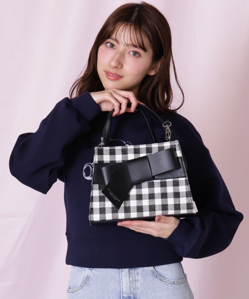 JILL by JILL STUART（ジルバイジルスチュアート）の「＜リボンシリーズ＞ワンハンドルバッグ（ショルダーバッグ・レディース・ホワイト系その他/イエロー/ブラック系その他/グレー/ホワイト・FREE）」の7枚目の写真