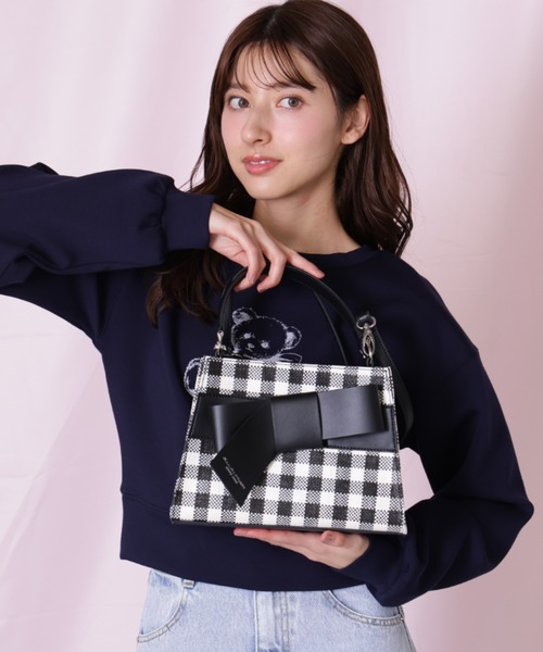 JILL by JILL STUART（ジルバイジルスチュアート）の「＜リボンシリーズ＞ワンハンドルバッグ（ショルダーバッグ・レディース・ホワイト系その他/イエロー/ブラック系その他/グレー/ホワイト・FREE）」の8枚目の写真