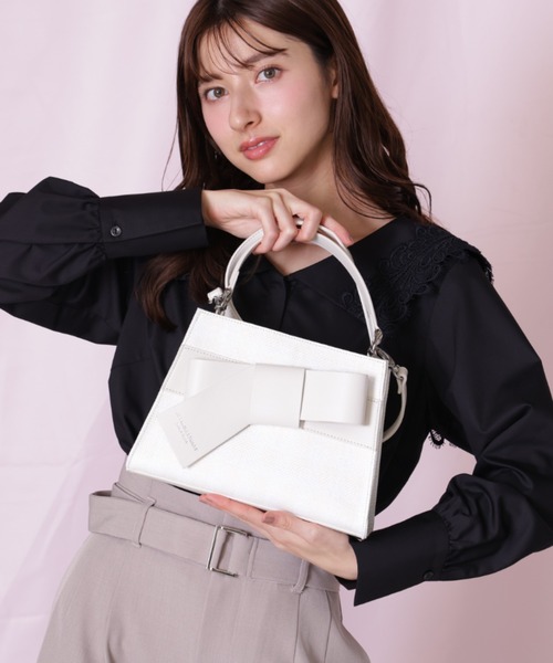 JILL by JILL STUART（ジルバイジルスチュアート）の「＜リボンシリーズ＞ワンハンドルバッグ（ショルダーバッグ・レディース・ホワイト系その他/イエロー/ブラック系その他/グレー/ホワイト・FREE）」の12枚目の写真