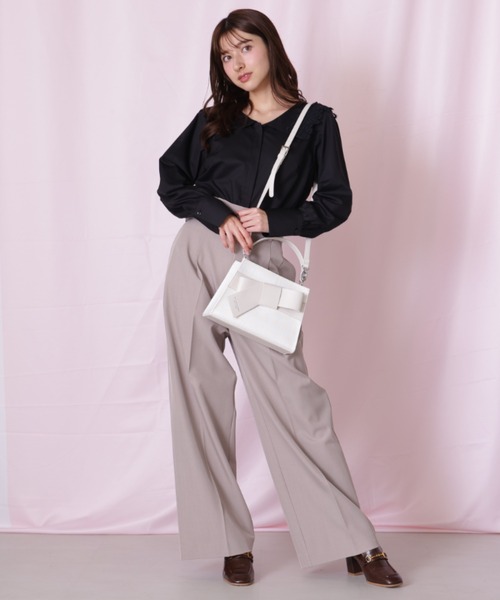 JILL by JILL STUART（ジルバイジルスチュアート）の「＜リボンシリーズ＞ワンハンドルバッグ（ショルダーバッグ・レディース・ホワイト系その他/イエロー/ブラック系その他/グレー/ホワイト・FREE）」の14枚目の写真