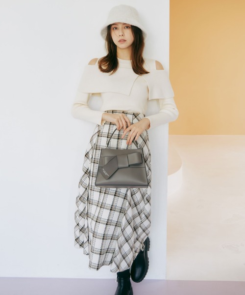 JILL by JILL STUART（ジルバイジルスチュアート）の「＜リボンシリーズ＞ワンハンドルバッグ（ショルダーバッグ・レディース・ホワイト系その他/イエロー/ブラック系その他/グレー/ホワイト・FREE）」の17枚目の写真