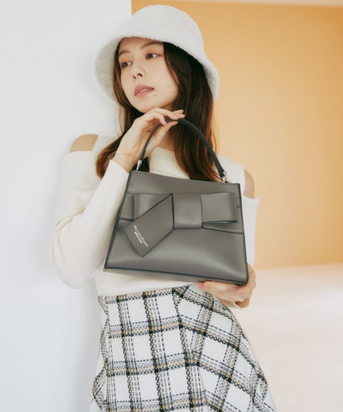 JILL by JILL STUART（ジルバイジルスチュアート）の「＜リボンシリーズ＞ワンハンドルバッグ（ショルダーバッグ・レディース・ホワイト系その他/イエロー/ブラック系その他/グレー/ホワイト・FREE）」の16枚目の写真