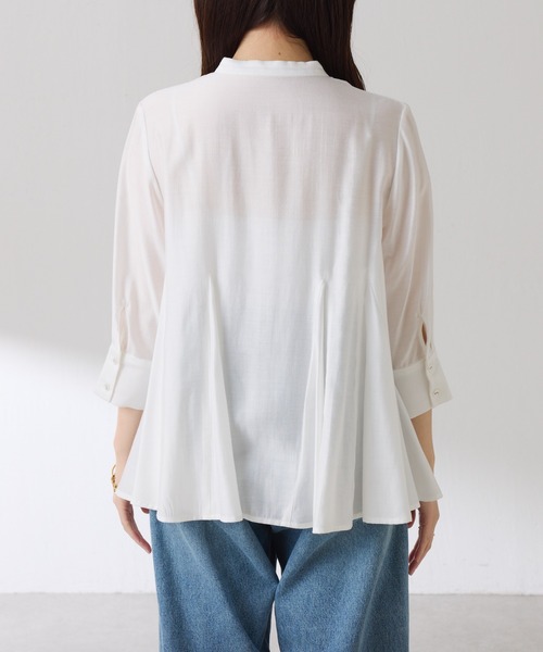 COLLAGE GALLARDAGALANTE（コラージュガリャルダガランテ）の「マチ切替ブラウス（シャツ/ブラウス・レディース・ピンク/ホワイト・FREE）」の21枚目の写真