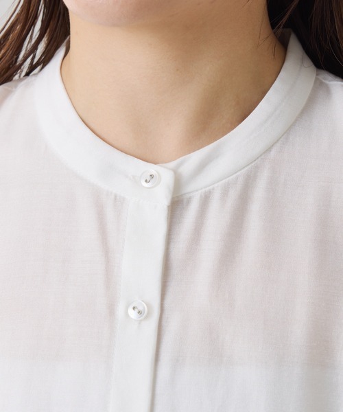 COLLAGE GALLARDAGALANTE（コラージュガリャルダガランテ）の「マチ切替ブラウス（シャツ/ブラウス・レディース・ピンク/ホワイト・FREE）」の22枚目の写真