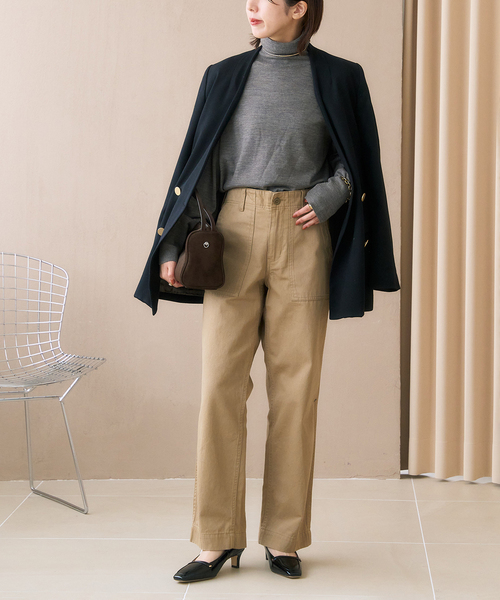 LE TALON（ルタロン）の「5cmスクエアローファーパンプス（パンプス・レディース・ブラックミックス/アイボリー・25cm/24.5cm/24cm/23.5cm/23cm/22.5cm/22cm）」の5枚目の写真