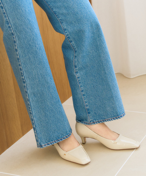 LE TALON（ルタロン）の「5cmスクエアローファーパンプス（パンプス・レディース・ブラックミックス/アイボリー・25cm/24.5cm/24cm/23.5cm/23cm/22.5cm/22cm）」の10枚目の写真