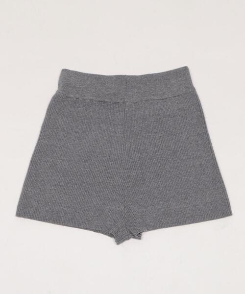 dispark（ディスパーク）の「DISPARK/【26年春夏新作】リブニットショートパンツ（スラックス・レディース・ブラック/杢グレー・FREE）」の15枚目の写真
