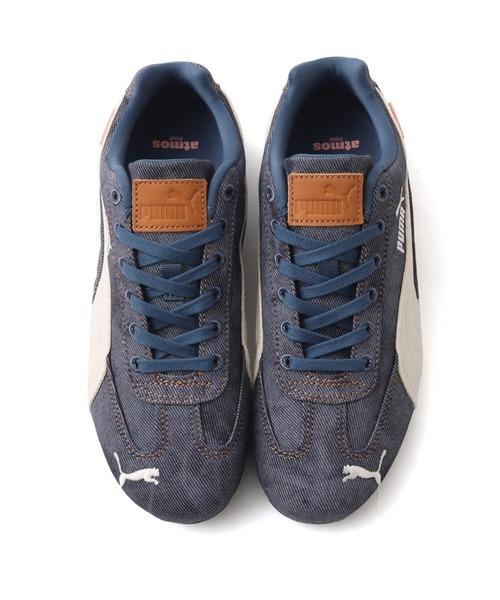 PUMA(プーマ)の「PUMA SPEEDCAT ATMOS PINK DENIM / プーマ スピードキャット アトモスピンク デニム【SP】(スニーカー・レディース・ダークインディゴブルー・23.0cm/23.5cm/24.0cm/24.5cm/25.0cm/26.0cm/26.5cm/27.0cm/27.5cm/28.0cm/29.0cm/22.5cm/28.5cm/25.5cm)」の2枚目の写真