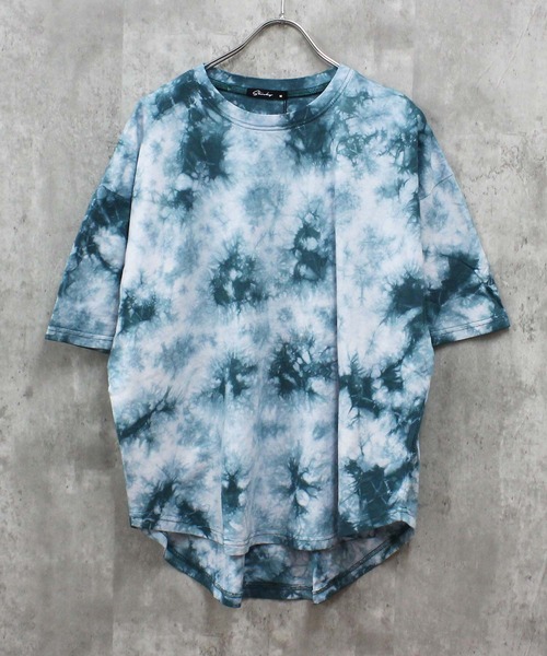 SHISKY（シスキー）の「タイダイ染め Tシャツ（Tシャツ/カットソー・メンズ・ネイビー/パープル/オレンジ/グリーン/ピンク/ブラック・MEDIUM/LARGE/X-LARGE）」の7枚目の写真