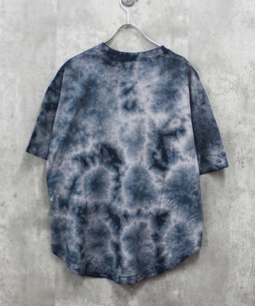 SHISKY（シスキー）の「タイダイ染め Tシャツ（Tシャツ/カットソー・メンズ・ネイビー/パープル/オレンジ/グリーン/ピンク/ブラック・MEDIUM/LARGE/X-LARGE）」の10枚目の写真