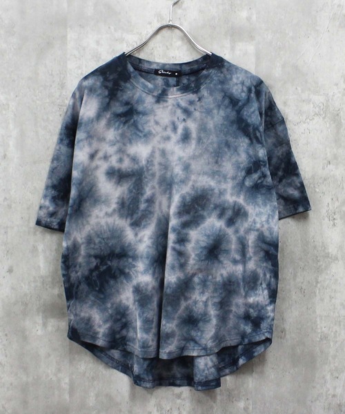 SHISKY（シスキー）の「タイダイ染め Tシャツ（Tシャツ/カットソー・メンズ・ネイビー/パープル/オレンジ/グリーン/ピンク/ブラック・MEDIUM/LARGE/X-LARGE）」の11枚目の写真