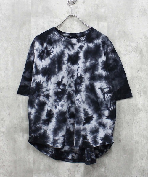 SHISKY（シスキー）の「タイダイ染め Tシャツ（Tシャツ/カットソー・メンズ・ネイビー/パープル/オレンジ/グリーン/ピンク/ブラック・MEDIUM/LARGE/X-LARGE）」の13枚目の写真