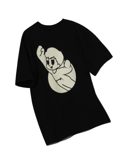 SLEEPYSLIP(スリーピースリップ)の「BEDTIME STORIES BLACK T-SHIRT(Tシャツ/カットソー・レディース・その他・LARGE/MEDIUM/X-LARGE)」の2枚目の写真