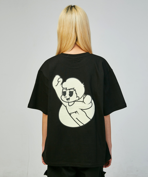 SLEEPYSLIP(スリーピースリップ)の「BEDTIME STORIES BLACK T-SHIRT(Tシャツ/カットソー・レディース・その他・LARGE/MEDIUM/X-LARGE)」の6枚目の写真