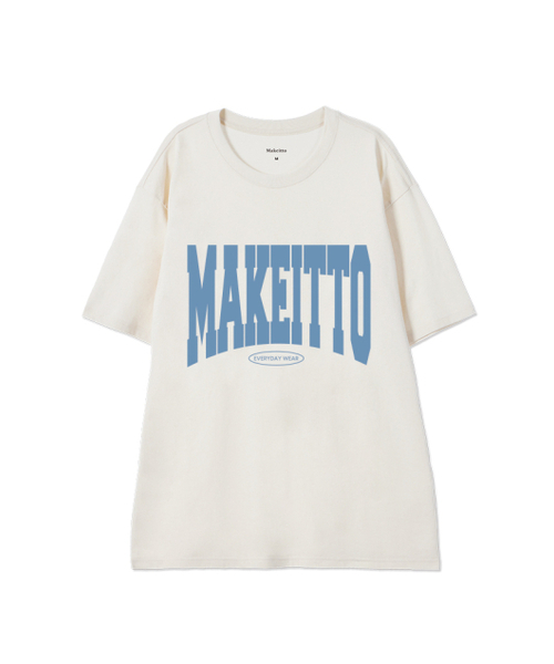 MAKEITTO（メイキット）の「[NAME LOGO] CREW NECK TEE_CREAM（Tシャツ/カットソー・メンズ・その他・MEDIUM/LARGE/X-LARGE/XX-LARGE）」の2枚目の写真