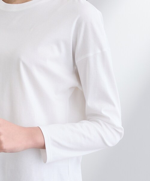 セール】【洗える】きれいめラウンドテールロンT（Tシャツ/カットソー