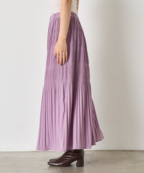 Jena espace merveilleux(ジェナ エスパスメルヴェイユ)の「【華やかに揺れる】ランダムプリーツスカート(スカート・レディース・ブラック/パープル/ライトグレー・FREE)」の21枚目の写真