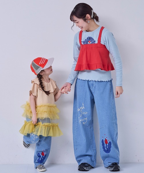 MARKEY'S（マーキーズ）の「Sweet denim（デニムパンツ・キッズ・ライトブルー・140/130/120/110/100/90/150）」の3枚目の写真