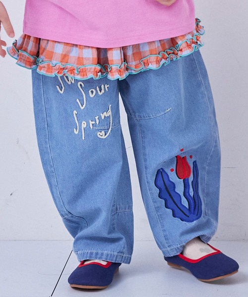 MARKEY'S（マーキーズ）の「Sweet denim（デニムパンツ・キッズ・ライトブルー・140/130/120/110/100/90/150）」の9枚目の写真