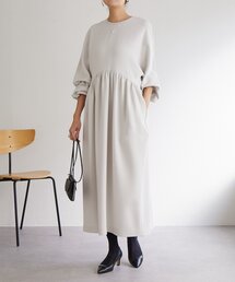 LIVETART | 《LIVETART》ギャザーコクーンワンピース(ワンピース)