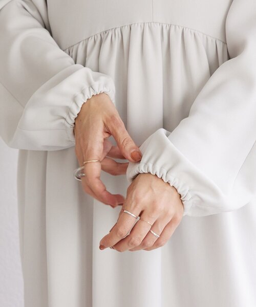 LIVETART（リヴェタート）の「《LIVETART》ギャザーコクーンワンピース（ワンピース・レディース・ベージュ・FREE）」の11枚目の写真