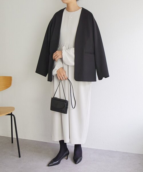 LIVETART（リヴェタート）の「《LIVETART》ギャザーコクーンワンピース（ワンピース・レディース・ベージュ・FREE）」の17枚目の写真