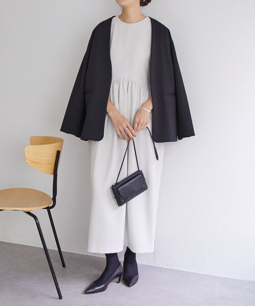 LIVETART（リヴェタート）の「《LIVETART》ギャザーコクーンワンピース（ワンピース・レディース・ベージュ・FREE）」の19枚目の写真