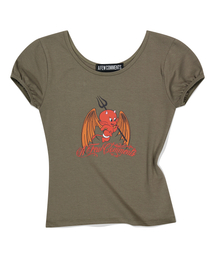 A FEW COMMENTS（アフューコメンツ）の「Baby satan tee khaki（Tシャツ/カットソー）」