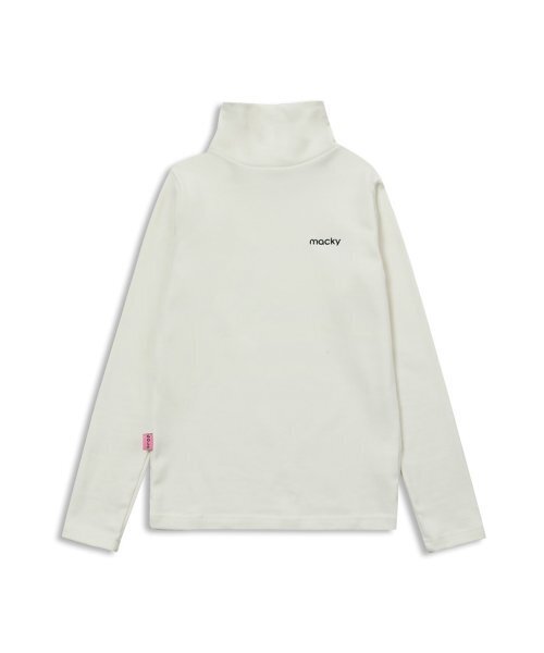 MACKY(マッキー)の「ロングネックレイヤーティーシャツホワイト(Tシャツ/カットソー・レディース・その他・2/1)」の2枚目の写真