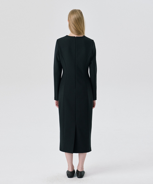 WNDERKAMMER（ブンダーカンマー）の「ポンテフィットドレス_ブラック（ワンピース・レディース・その他・S/M）」の3枚目の写真