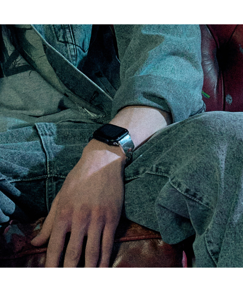 SILVERTAG（シルバータグ）の「APPLE WATCH STRAP NAST-P135NK アップルウォッチチェインメタルシルバーストラップ（デジタル腕時計・メンズ・その他・S/M/L/XL/XXL/XXX-LARGE）」の3枚目の写真