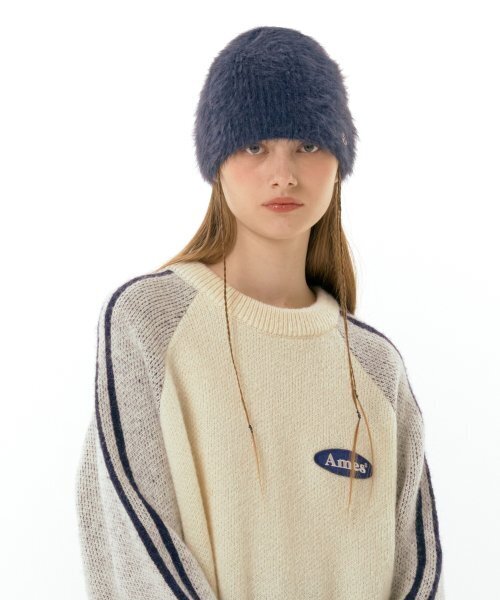 AMESWORLDWIDE（アメスワールドワイド）の「FUZZY BEANIE NAVY (AM2DFUAB61A)（ニットキャップ/ビーニー・レディース・その他・FREE）」の2枚目の写真