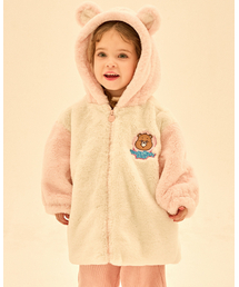 CAREBEARS（ケアベア）の「ふわふわ耳付きフードジャケット（ブルゾン）」