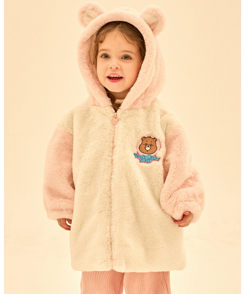 ふわふわ耳付きフードジャケット